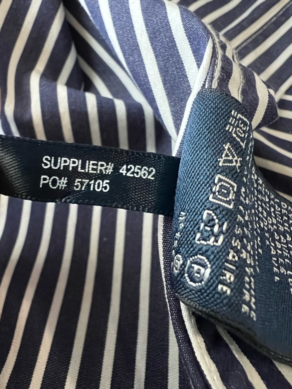 Women’s Ralph Lauren Sport 100% Cotton Navy & White Striped Button-Down Shirt - Picture 4 of 7